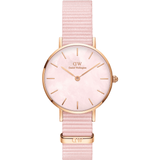 Daniel Wellington Petite Mother of Pearl Pink Dial Pink Nylon Strap Watch For Women - DW00100512 Buy Now By Daniel Wellington