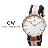 Daniel Wellington Classic South Hampton White Dial Two Tone Nylon Strap Watch For Women - DW00100034 Buy Now By Daniel Wellington