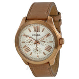 Fossil Cecile White Dial Beige Leather Strap Watch for Women - AM4532 Buy Now By Fossil