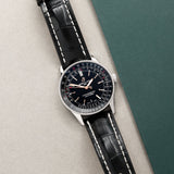 Breitling Automatic 41mm Black Dial Black Leather Strap Watch for Men - A17326241B1P1 Buy Now By Breitling