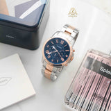 Fossil Grant Chronograph Blue Dial Two Tone Steel Strap Watch for Men - FS5024 Buy Now By Fossil