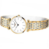 Longines La Grande Classique White Dial Two Tone Mesh Bracelet Watch for Women - L4.209.2.12.7 Buy Now By Longines