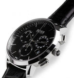 Hugo Boss Chronograph Black Dial Black Leather Strap Watch For Men - 1513266 Buy Now By Hugo Boss
