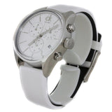 Calvin Klein Masculine Chronograph White Dial White Leather Strap Watch for Men - K2H27101 Buy Now By Calvin Klein