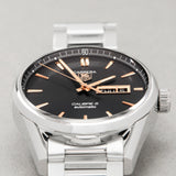 Tag Heuer Carrera Calibre 5 Automatic Black Dial Silver Steel Strap Watch for Men - WAR201C.BA0723 Buy Now By Tag Heuer