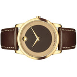 Movado Museum Classic Brown Dial Brown Leather Strap Watch For Men - 0606880 Buy Now By Movado