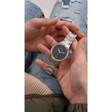 Guess Scope Black Dial Silver Steel Strap Watch for Men - GW0427G1 Buy Now By Guess