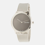 Calvin Klein Minimal Grey Dial Silver Mesh Bracelet Watch for Women - K3M221Y3 Buy Now By Calvin Klein