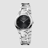 Calvin Klein Class Black Dial Silver Steel Strap Watch for Women - K6R23121 Buy Now By Calvin Klein