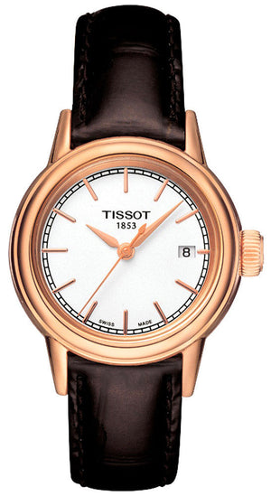 Tissot Carson Lady Steel Quartz Brown Leather Strap Watch For Women - T085.210.36.011.00 Buy Now By Tissot