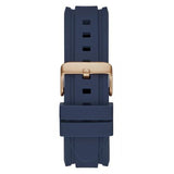 Guess Commander Blue Dial Blue Rubber Strap Watch for Men - GW0211G4 Buy Now By Guess
