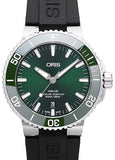 Oris Aquis Date Green Dial Black Rubber Strap Watch for Men - 0173377304157-0742464EB Buy Now By Oris