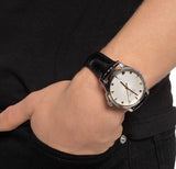 Gucci G Timeless Automatic Silver Dial Black Leather Strap Unisex Watch - YA126468 Buy Now By Gucci