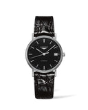 Longines Presence 38.5mm Automatic Black Dial Black Leather Strap Watch for Men - L4.921.4.52.2 Buy Now By Longines