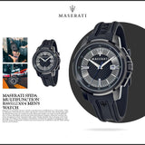 Maserati SFIDA Black Dial Black Rubber Strap Watch For Men - R8851123004 Buy Now By Maserati