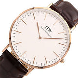 Daniel Wellington Classic York White Dial Brown Leather Strap Watch For Men - DW00100011 Buy Now By Daniel Wellington