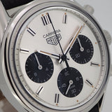 Tag Heuer Carrera Chronograph 60th Anniversary Silver Dial Black Leather Strap Watch for Men - CBK221H.FC8317 Buy Now By Tag Heuer