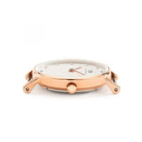 Daniel Wellington Classy Glasgow White Dial Two Tone Nylon Strap Watch For Women - DW00100066 Buy Now By Daniel Wellington
