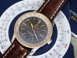 Breitling Navitimer 1 Automatic 41mm Black Dial Brown Leather Strap Mens Watch - U17326211M1P1 Buy Now By Breitling