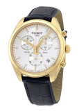 Tissot T Classic PR 100 Chronograph Silver Dial Black Leather Strap Watch for Men - T101.417.36.031.00 Buy Now By Tissot