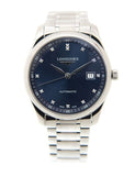 Longines Master Collection Automatic 40mm Blue Dial Silver Steel Strap Watch for Men - L2.793.4.97.6 Buy Now By Longines