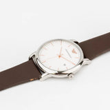 Emporio Armani Herren White Dial Brown Leather Strap Watch For Men - AR11103 Buy Now By Emporio Armani