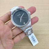 Guess Scope Black Dial Silver Steel Strap Watch for Men - GW0427G1 Buy Now By Guess