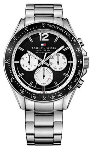 Tommy Hilfiger Luke Quartz Black Dial Silver Steel Strap Watch for Men - 1791120 Buy Now By Tommy Hilfiger