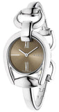 Gucci Horsebit Collection Quartz Brown Dial Silver Steel Strap Watch For Women - YA139501 Buy Now By Gucci