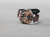 Oris Aquis Date Brown Dial Brown Leather Strap Watch for Men - 0173377304152-0752412EB Buy Now By Oris