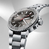 Oris Aquis Date Relief Grey Dial Silver Steel Strap Watch for Men - 0173377304153-0782405PEB Buy Now By Oris