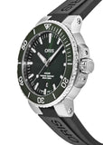 Oris Aquis Date Green Dial Black Rubber Strap Watch for Men - 0173377304157-0742464EB Buy Now By Oris