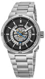 Oris TT1 Engine Date Skeleton Black Dial Silver Steel Strap Watch for Men - 0173377524124-0782408 Buy Now By Oris