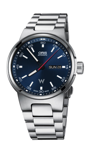Oris Williams F1 Day Date Blue Dial Silver Steel Strap Watch for Men - 0173577164155-0782450 Buy Now By Oris