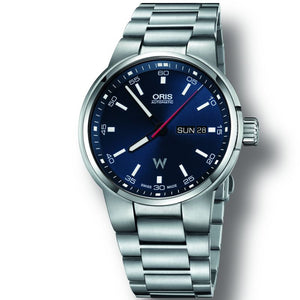 Oris Williams F1 Day Date Blue Dial Silver Steel Strap Watch for Men - 0173577164155-0782450 Buy Now By Oris