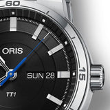 Oris TT1 Day Date Black Dial Black Rubber Strap Watch for Men - 0173577524154-0742406FC Buy Now By Oris