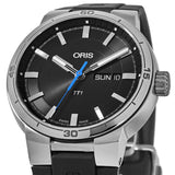Oris TT1 Day Date Black Dial Black Rubber Strap Watch for Men - 0173577524154-0742406FC Buy Now By Oris