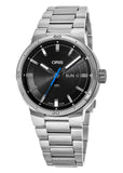 Oris TT1 Day Date Black Dial Silver Steel Strap Watch for Men - 0173577524154-0782408 Buy Now By Oris