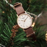 Tissot Everytime Desire White Dial Maroon NATO Strap Watch for Women - T109.210.37.031.00 Buy Now By Tissot