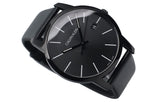 Calvin Klein City Quartz Black Dial Black Leather Strap Watch for Men - K2G2G4CX Buy Now By Calvin Klein
