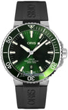 Oris Aquis Date Green Dial Black Rubber Strap Watch for Men - 0173377304157-0742464EB Buy Now By Oris