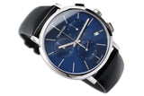 Calvin Klein Chronograph Blue Dial Black Leather Strap Watch for Men - K8Q371CN Buy Now By Calvin Klein