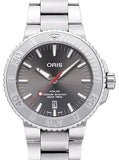 Oris Aquis Date Relief Grey Dial Silver Steel Strap Watch for Men - 0173377304153-0782405PEB Buy Now By Oris