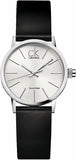 Calvin Klein Post Minimal Silver Dial Black Leather Strap Watch for Men - K7622185 Buy Now By Calvin Klein