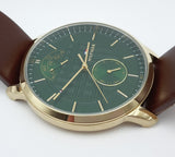 Tommy Hilfiger Hunter Green Dial Brown Leather Strap Watch for Men - 1791607 Buy Now By Tommy Hilfiger