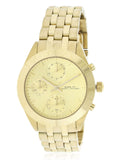 Marc Jacobs Peeker Chronograph Gold Dial Gold Steel Strap Watch for Women - MBM3393 Buy Now By Marc Jacobs