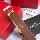 Coach Perry White Dial Brown Leather Strap Watch for Women - 14503514 Buy Now By Coach