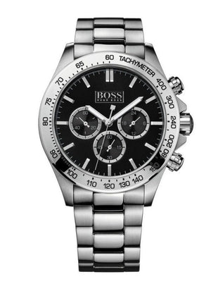 Hugo Boss Ikon Black Dial Silver Steel Strap Watch for Men - 1512965 Buy Now By Hugo Boss