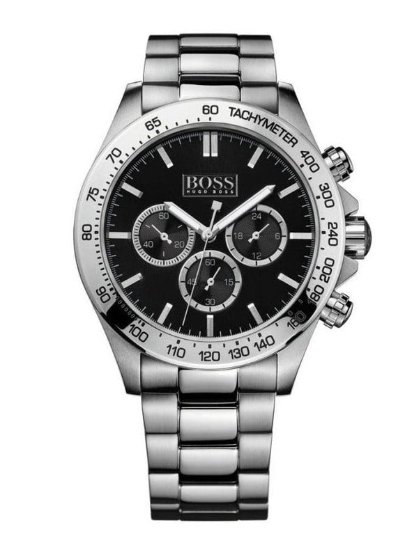 Hugo Boss Ikon Black Dial Silver Steel Strap Watch for Men - 1512965 Buy Now By Hugo Boss