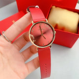 Coach Perry Red Dial Red Leather Strap Watch for Women - 14503486 Buy Now By Coach